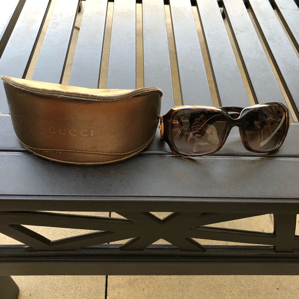 Gucci Horsebit Bamboo Tortoiseshell Sunglasses
